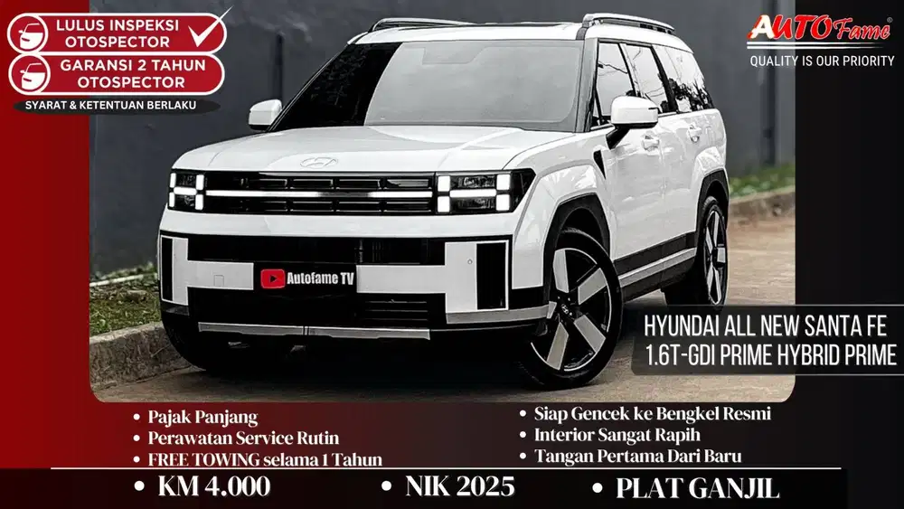 KM4RB Hyundai All New Santa Fe 1.6T-GDi Prime Hybrid Prim 2025 Creamy