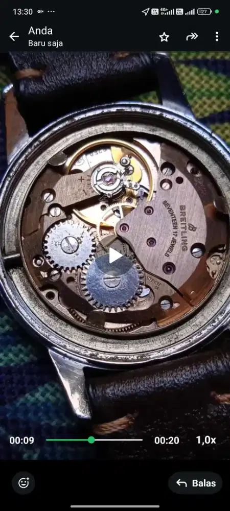Jam tangan bretling vintage rare bu