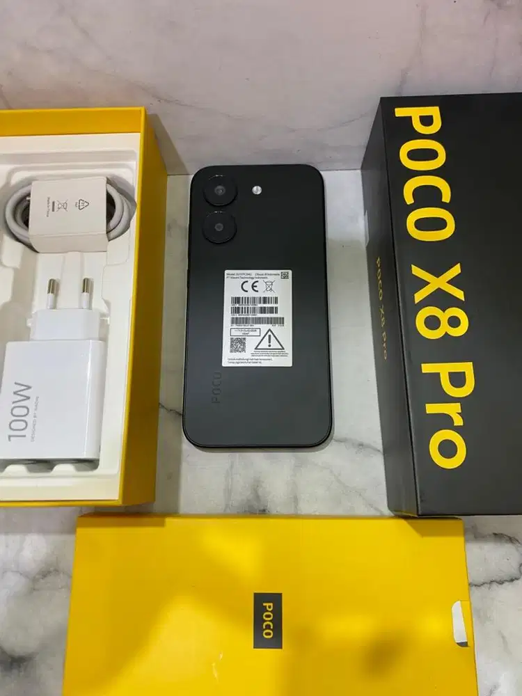 poco x8 pro 12/512 second mulus lengkap & original bawaan