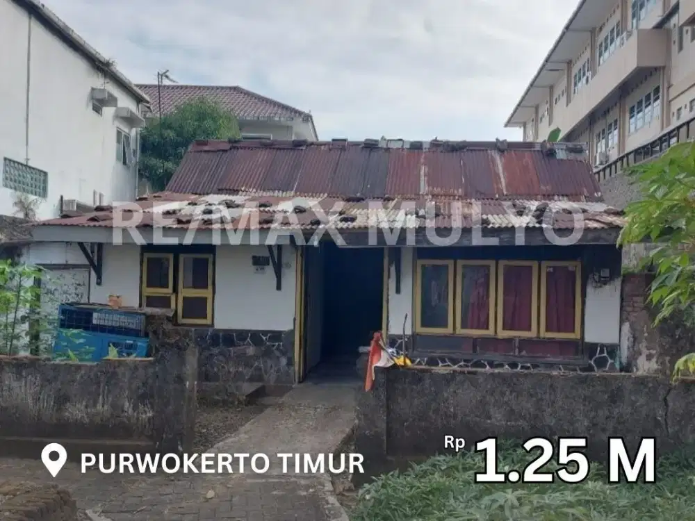 Dijual Tanah + Bangunan Lokasi Strategis Area Purwokerto Timur