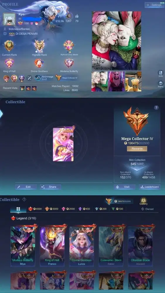 Jual Account MLBB