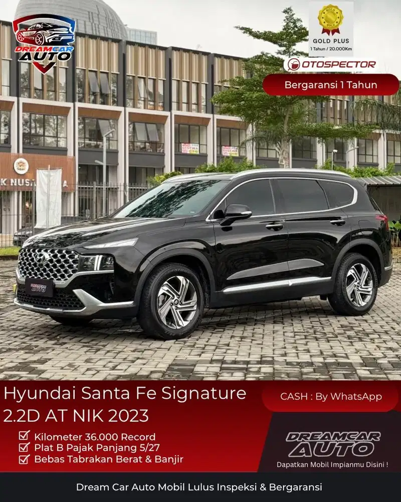 [ Low KM ] Hyundai Santa Fe 2.2 Signature Diesel 2023 non palisade