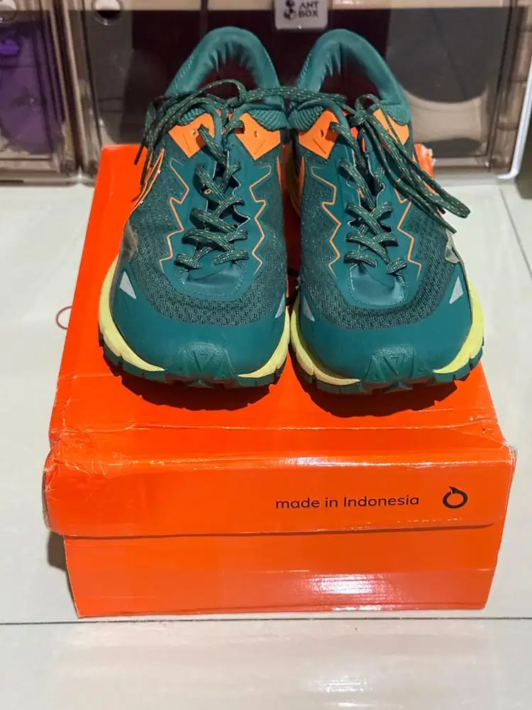 bekas sepatu lari trail run ortuseight sierra size44, pemakain 50km