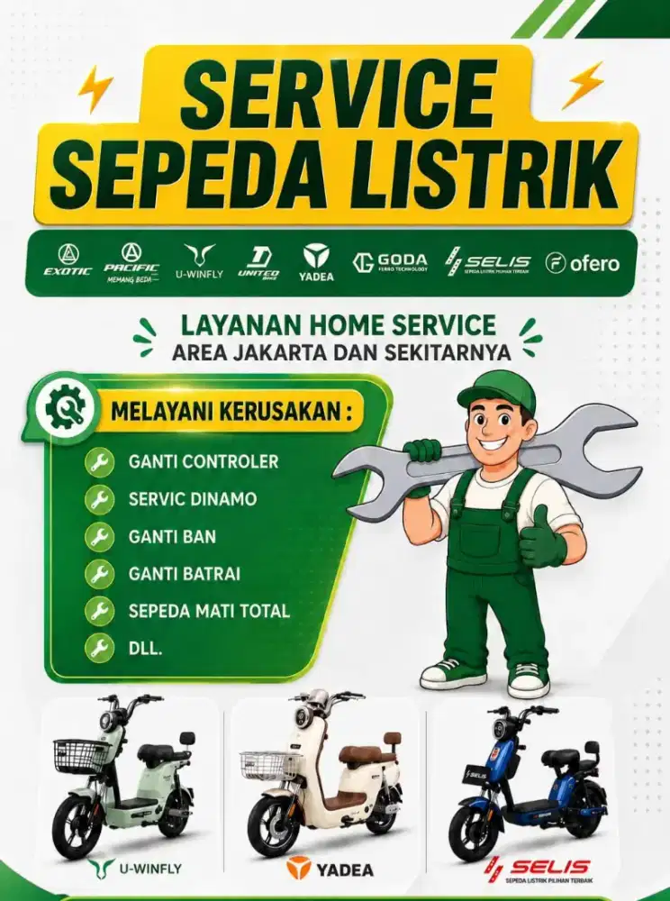 Service sepeda listrik panggilan