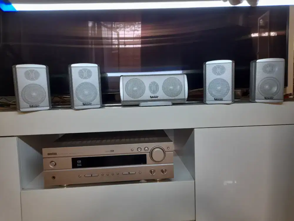 Home theatre yamaha RX V430 dan speaker 5.1 infinity SUB 750/230