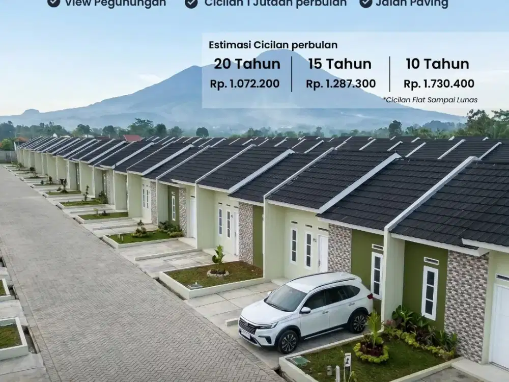 RUMAH SUBSIDI CICILAN 1 JUTA PERBULAN - LOKASI SUPER STRATEGIS HANYA 3 MENIT KE STASIUN DAN 5 MENIT KE AKSES PINTU TOL BOCIMI