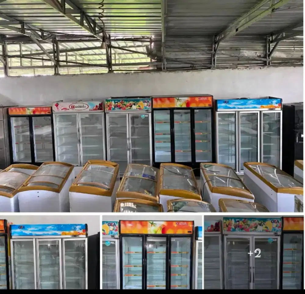 Showcase/chiller berbagai macam kapasitas dan merk