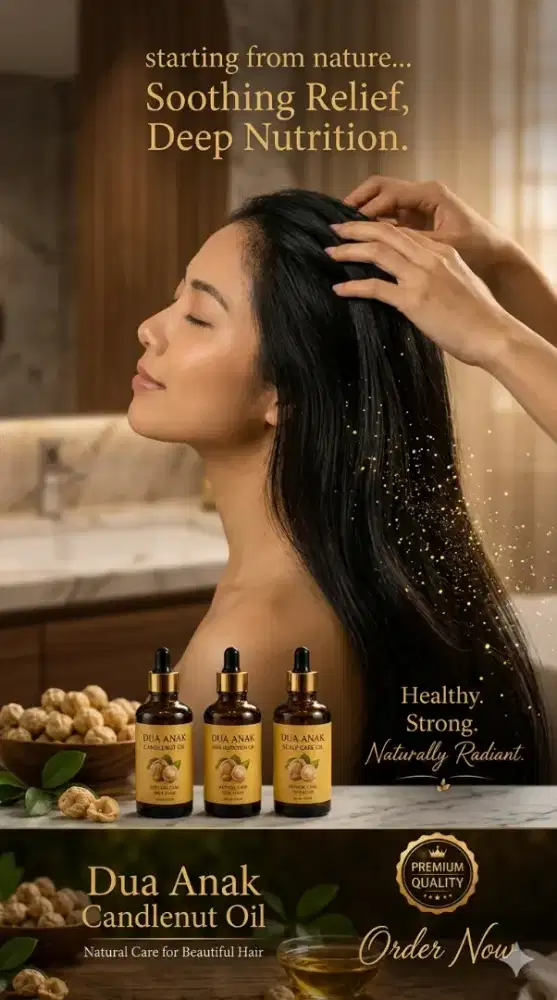 Minyak Kemiri Murni 100% Hair Oil Cold Press 60 ml