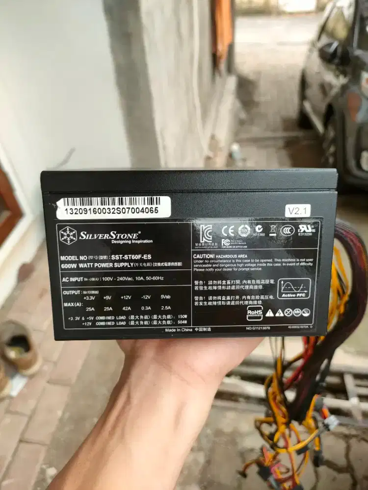 Psu silver stone 600w 80+