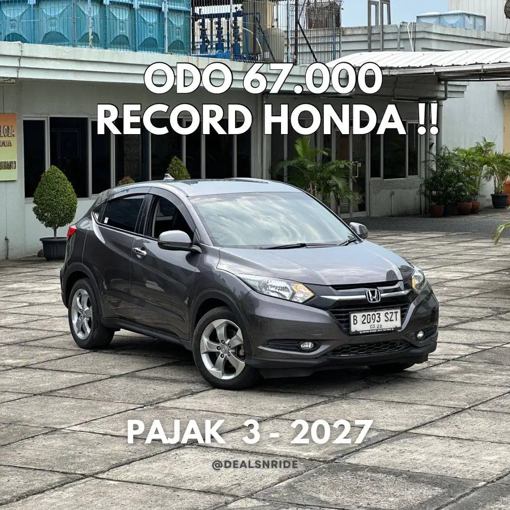 ODO 67.000 ANTIKK !! PAJAK 3/2027 HONDA HRV E CVT 2018 RECORD HONDA