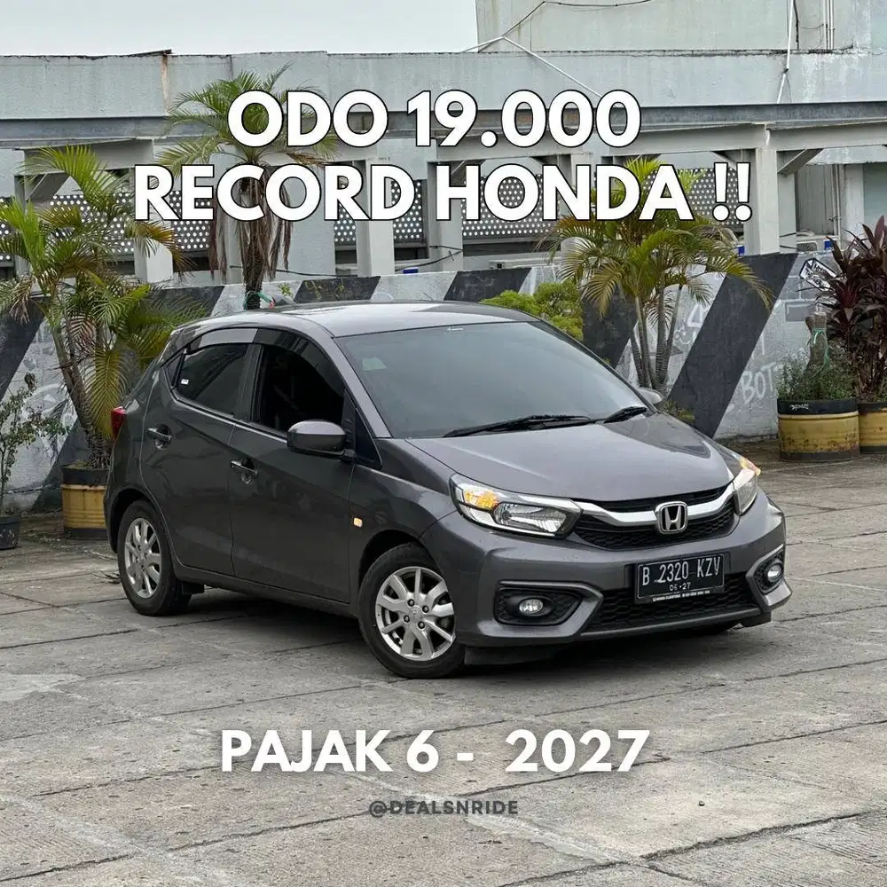 ODO 19.000 LIKE NEW !! PAJAK 6/2027 HONDA BRIO E CVT 2022 RECORD HONDA