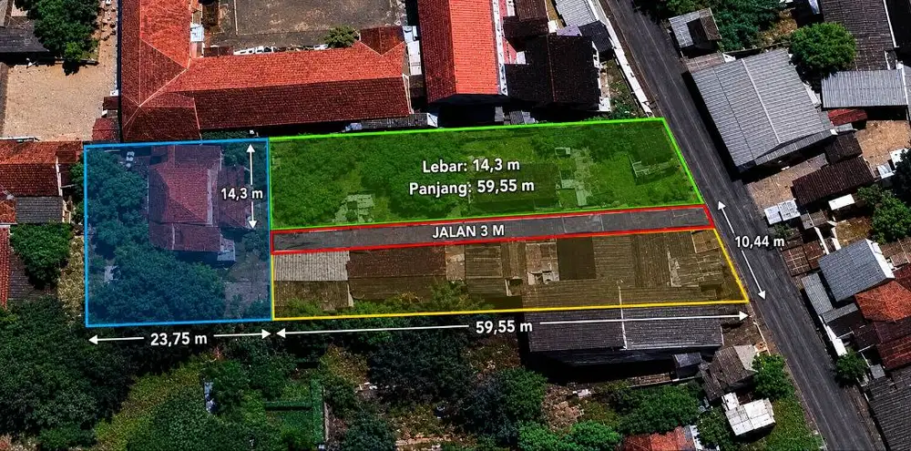 DIJUAL TANAH STRATEGIS PINGGIR JALAN RAYA – GUNUNG SINDUR BOGOR