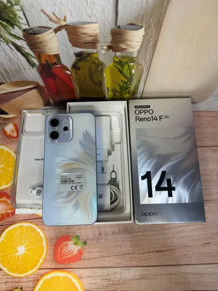 Jual hp LIKENEW oppo reno 14f 5g istimewa grns resmi panjang