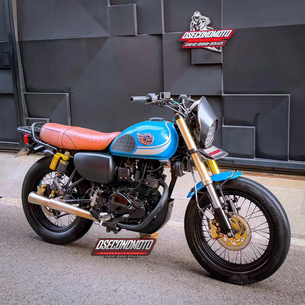 W 175 FULL MODIF ‼️CAFE RACER JAPSTYLE BRITISH BOBBER SUPERMOTO