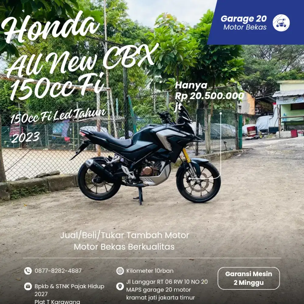 Honda CBX 150R Facelift Pgn_Fi Tahun 2023 Pajak Hidup