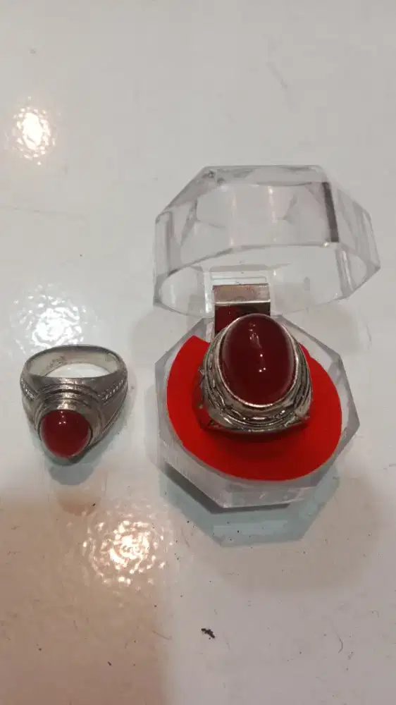 Cincin batu natural red baron