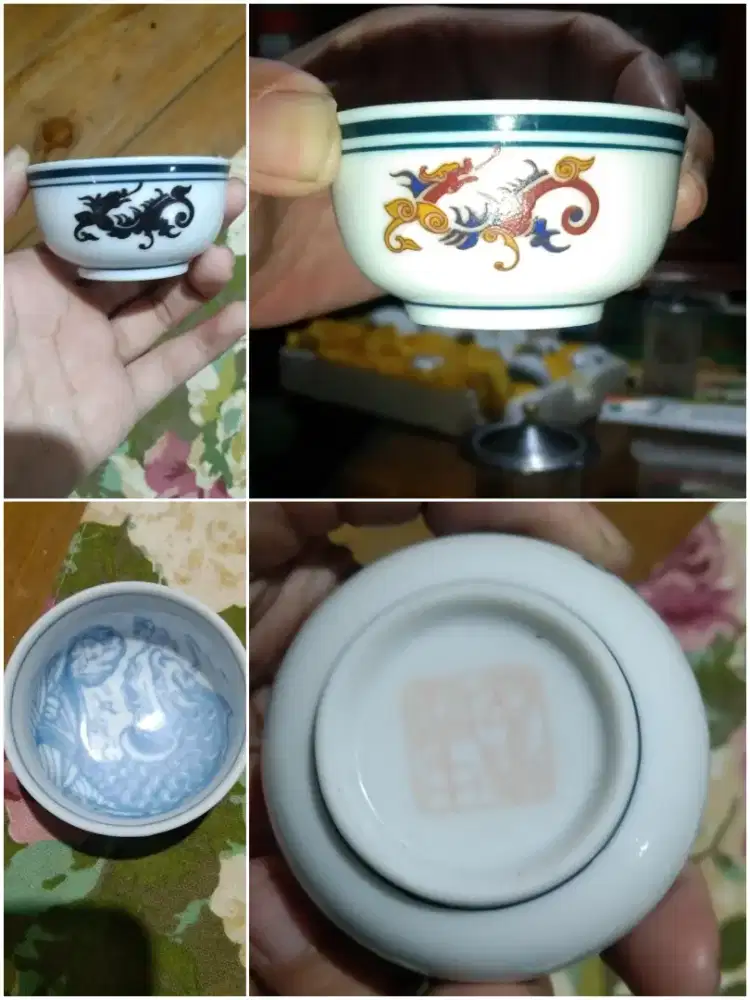 set cangkir tea antik