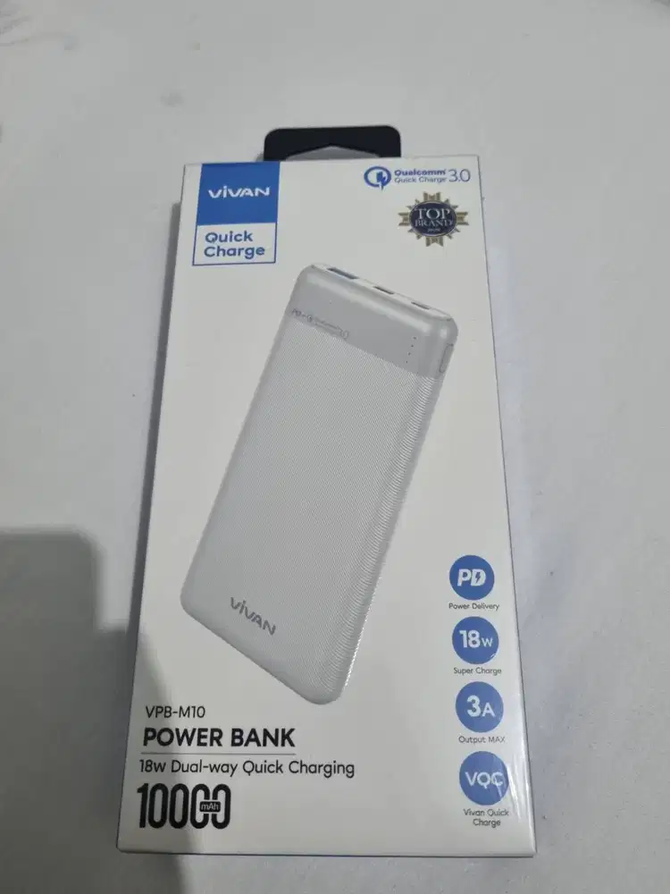 VIVAN Power Bank M10 10000mAh Fast Charging PD QC3.0 Power Delivery