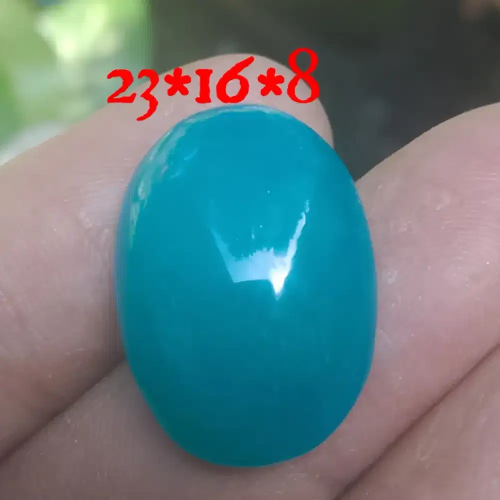 Bacan Doko bluish kristal dim 23*16*8 net harga