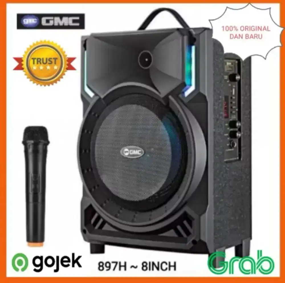 DI JUAL SPEAKER GMC 897H FREE MIC 1 MATI