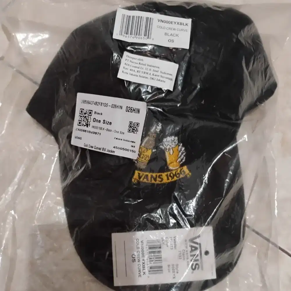 VANS COLD CREW CURVED BILL JOCKEY HAT BLACK