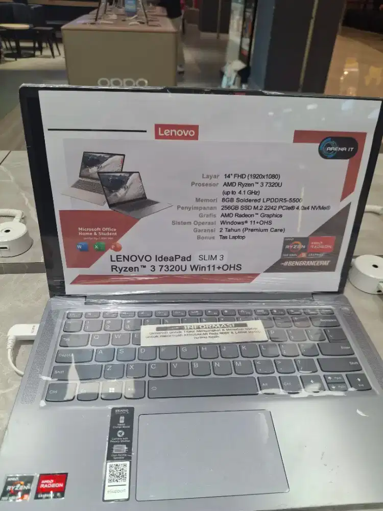 Promo cicilan laptop lenovo idepad slim 3  bebas 1kali angsuran