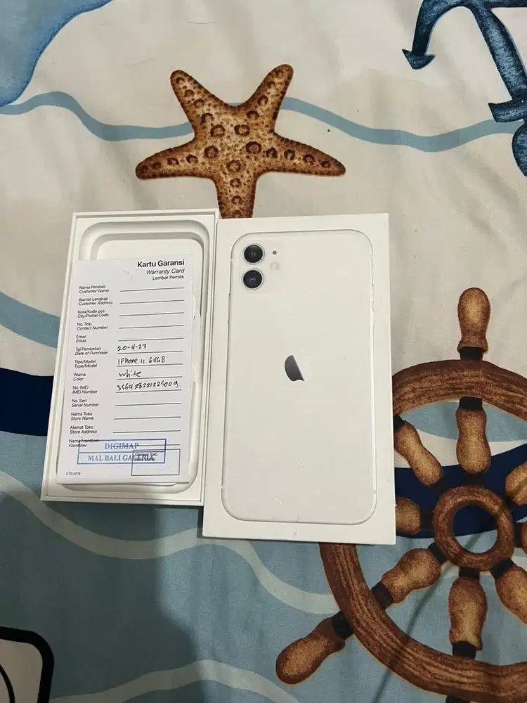 Dijual IPhone 11 Ibox Warna White Fullset