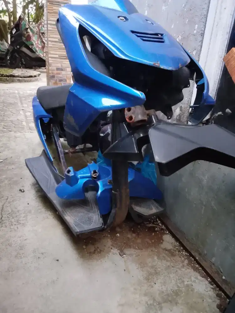 Rangka/sasis Honda Beat karbu + segitiga
