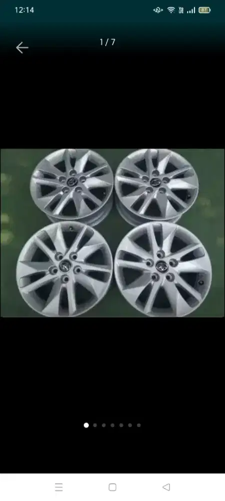 1 Set Velg R6 Orisinil Toyota Innova Reborn V 99% Baru