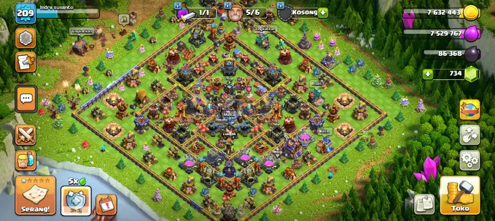 Akun Clash of clans ( coc )  th 18