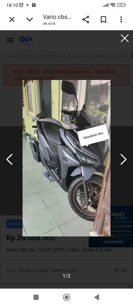 Honda Vario k2v terbaru 2025