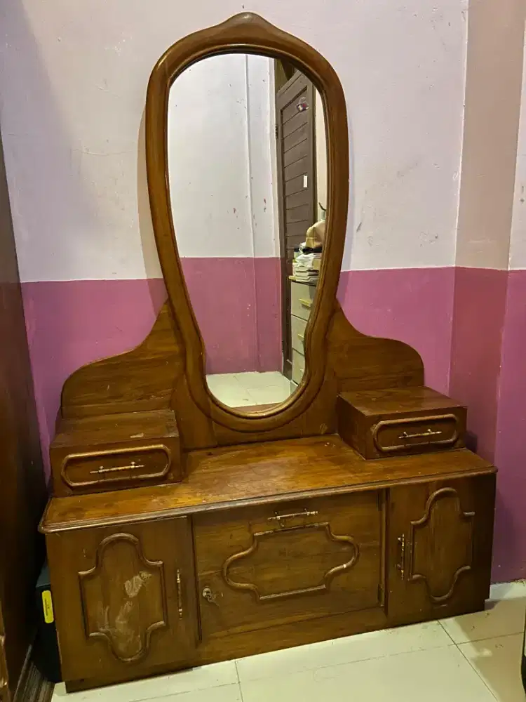 Jual meja rias jati asli