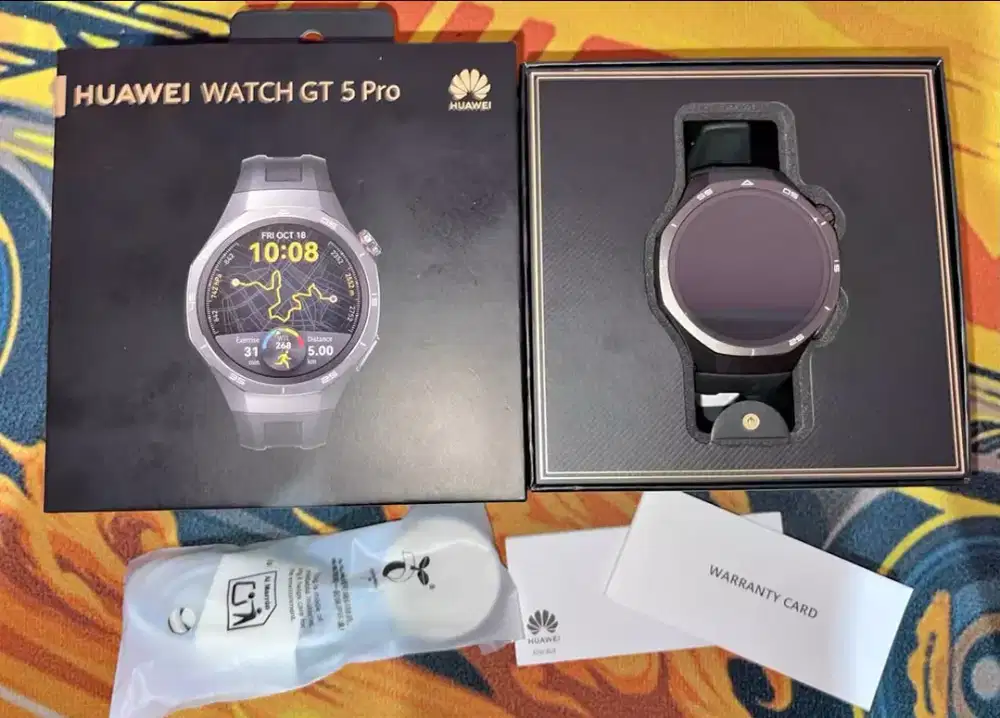 Smartwatch Huawei gt 5 pro black jam tangan pintar Huawei gt5 series