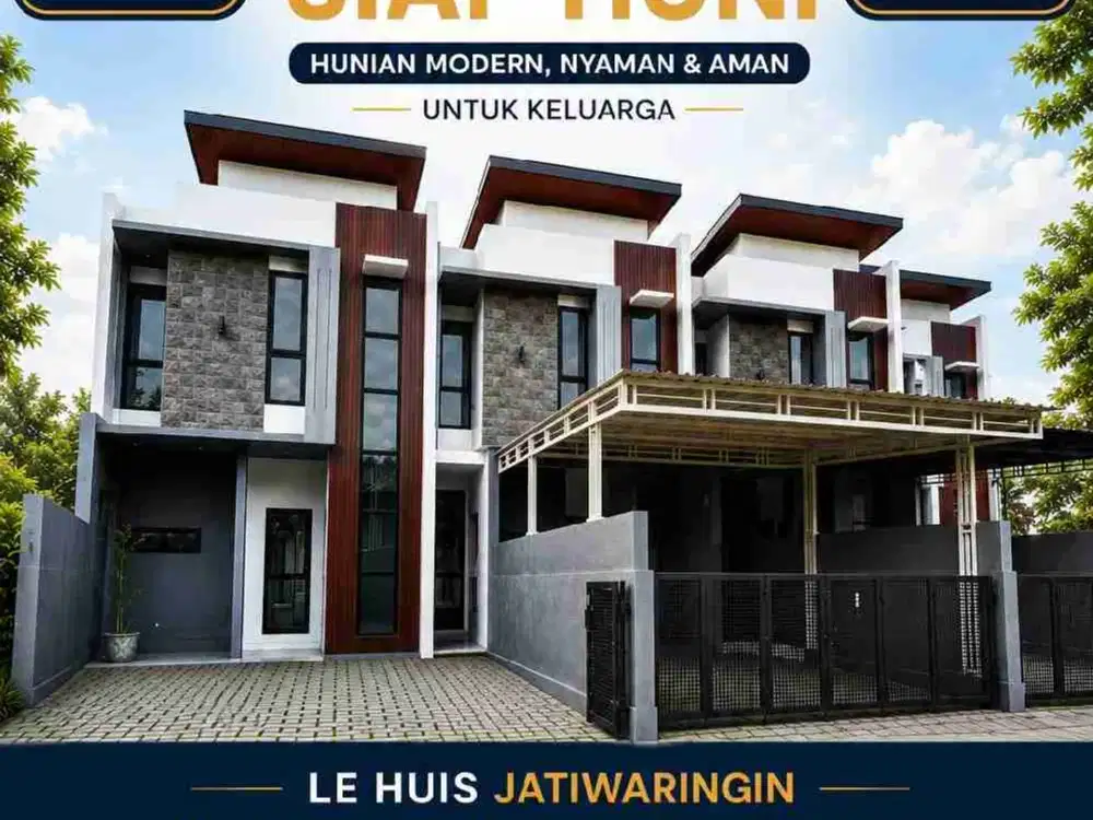 5jt lgsg akad, free DP free semua biaya. SIAP HUNI SISA 1 unit. Spek besar di Jatiwaringin dkt tol
