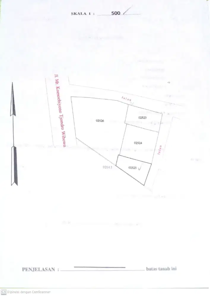 Dijual Tanah SHM Pinggir Jalan