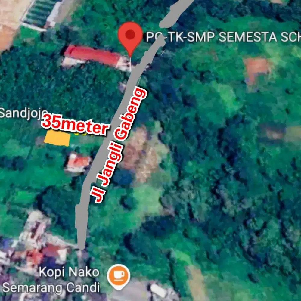 Tanah Jangli Gabeng  Dekat Candi Golf Semarang