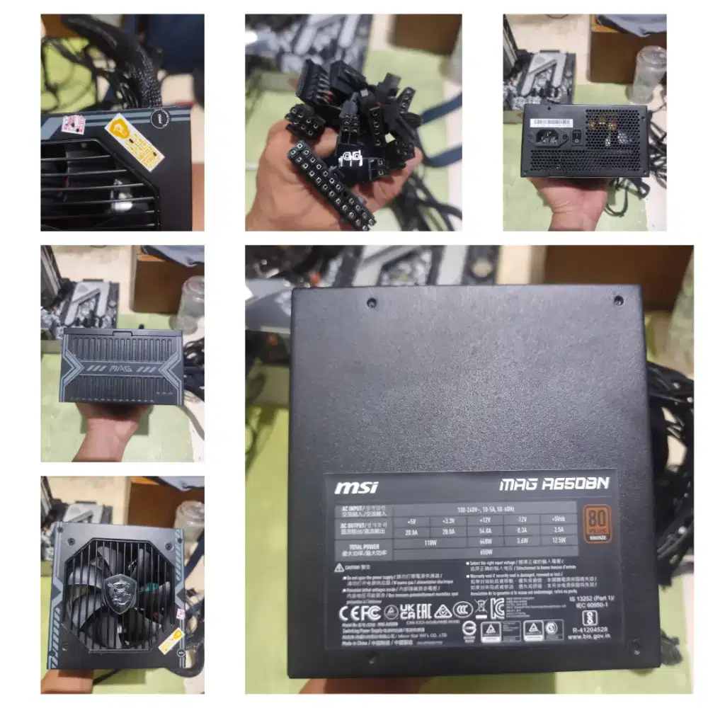 PSU MSI MAG A650BN 650W 80+ Bronze (Garansi s/d Februari 2028)
