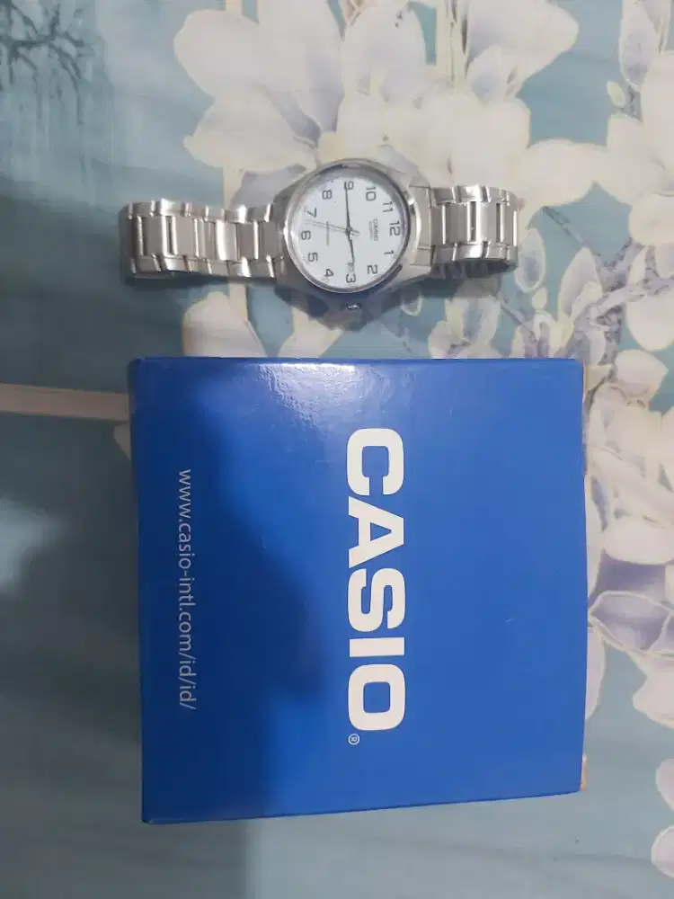 Jual cepat casio steel MTP-1183 with box