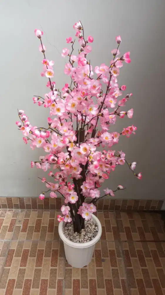 Pohon Imlek Hias Sakura Besar 110cm Artificial Dekorasi Sudut Ruangan