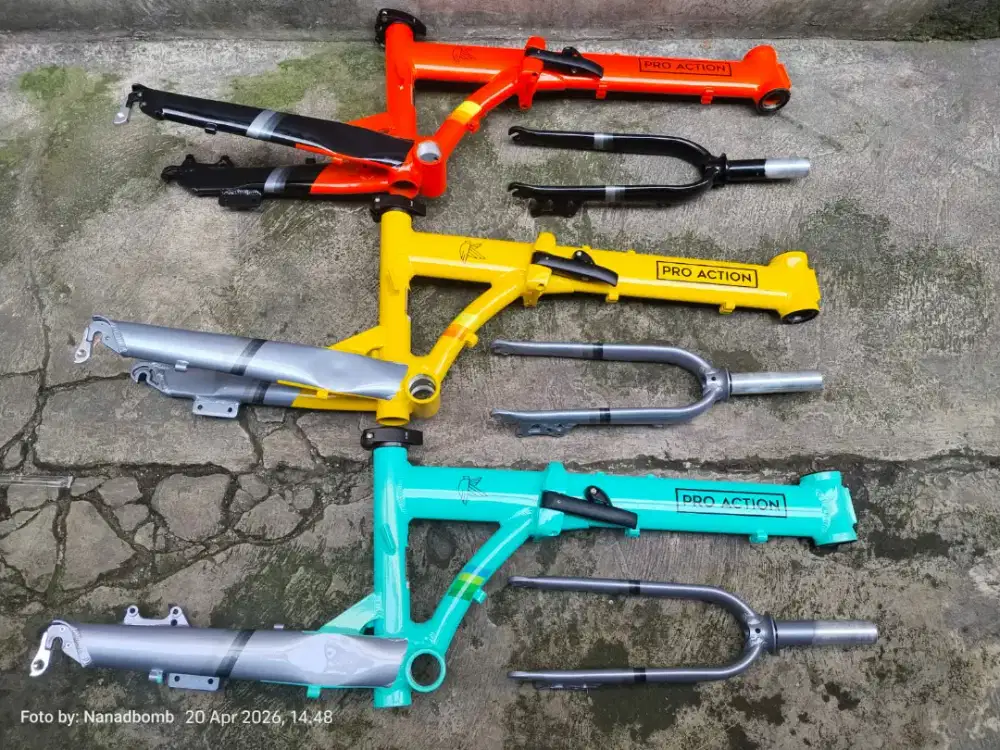 Frame sepeda MTB dan sepeda lipat