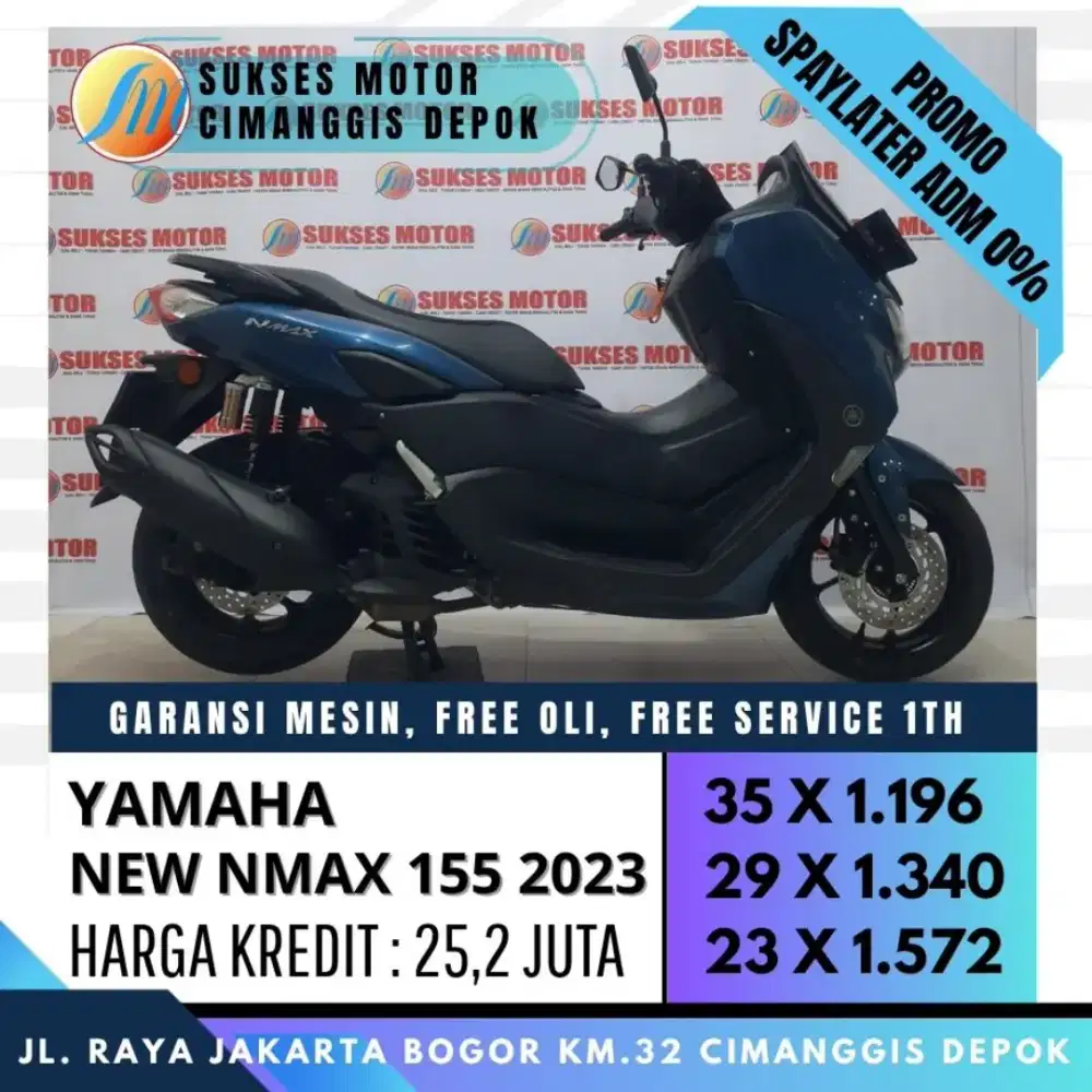 NEW NMAX 155 TH 2023 CASH KREDIT CC PAYLATER BISA [SUKSES MOTOR]