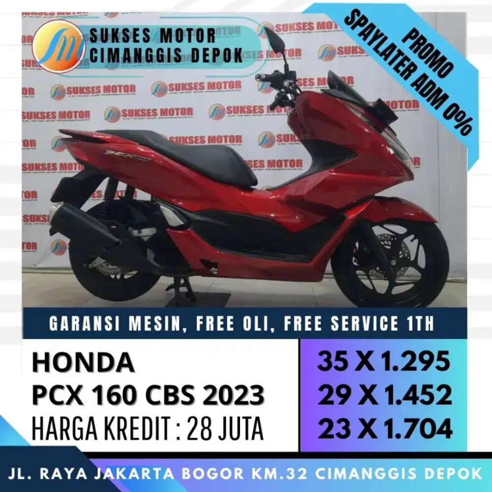 PCX 160 CBS 2023 CASH KREDIT CC PAYLATER BISA [SUKSES MOTOR]