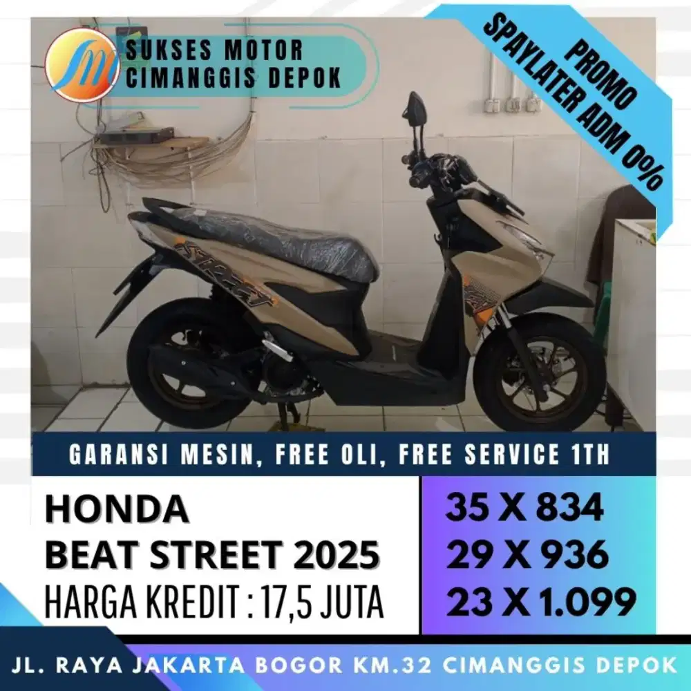 KM LOW BEAT STREET ESP 2025 UNIT MULUS LIKE NEW [SUKSES MOTOR]