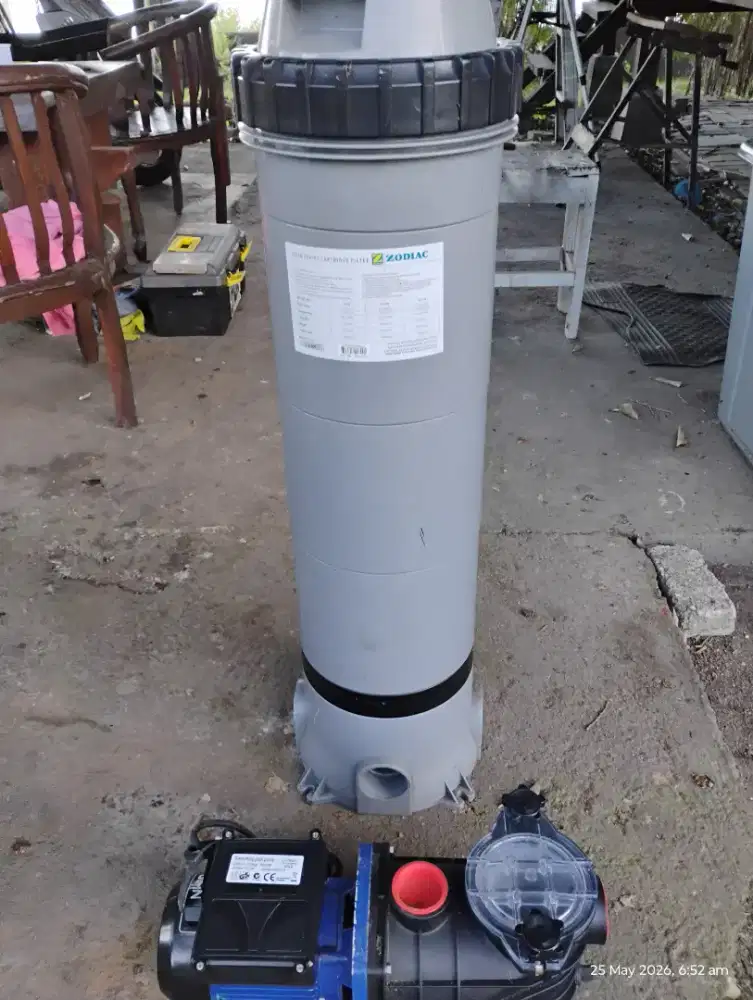 Swimming pool pump and filter