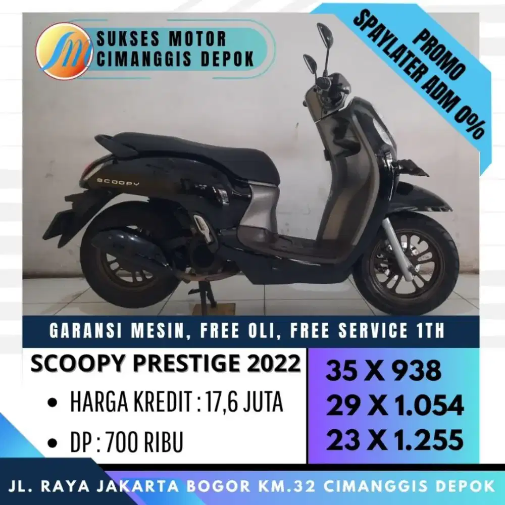 DP 700 SCOOPY PRESTIGE 2022 CASH KREDIT CICILAN RINGAN [SUKSES MOTOR]