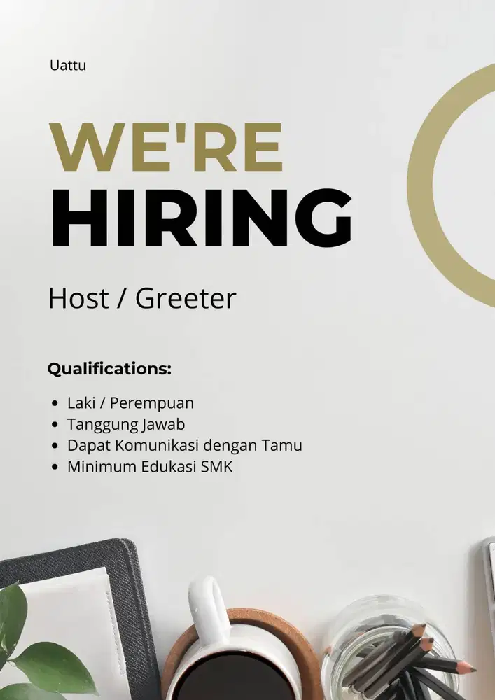 Full time Greeter / Host
