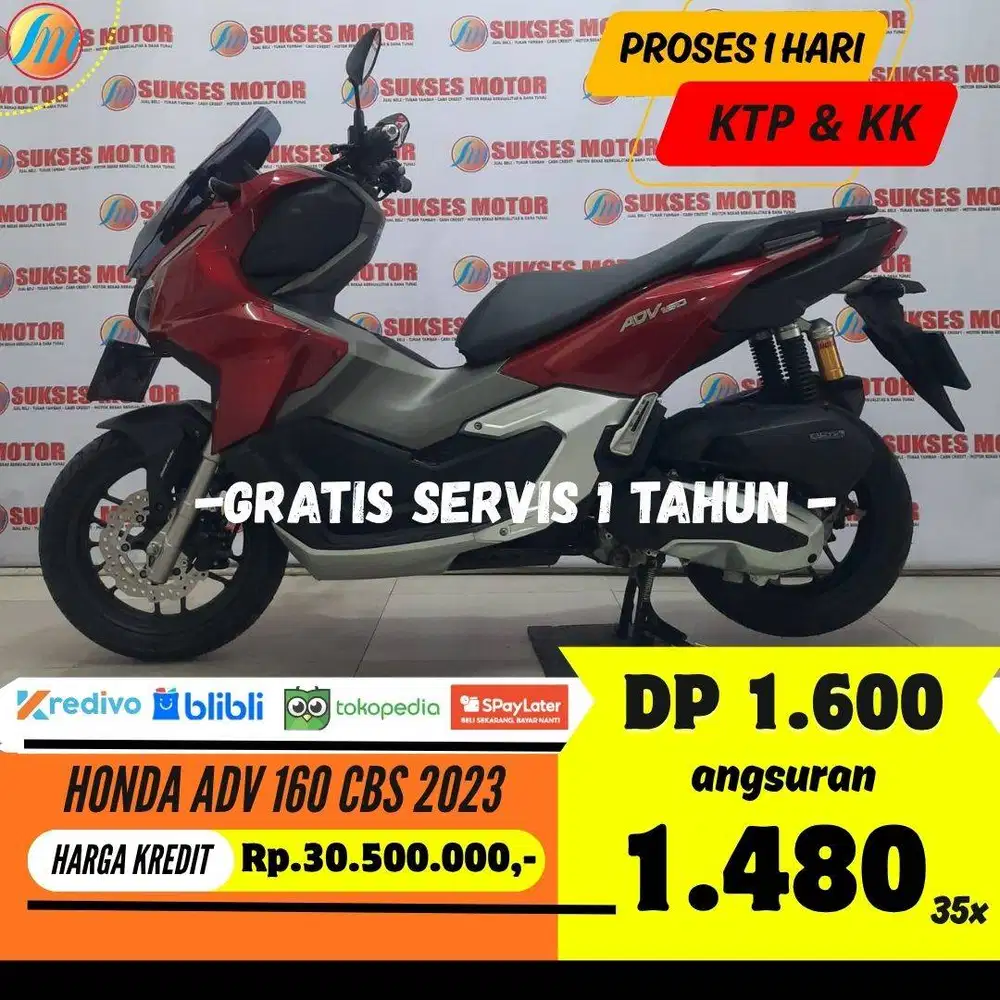 KREDIT MURAH HONDA ADV 160 CBS 2023 ANGSURAN TERJANGKAU BERGARANSI