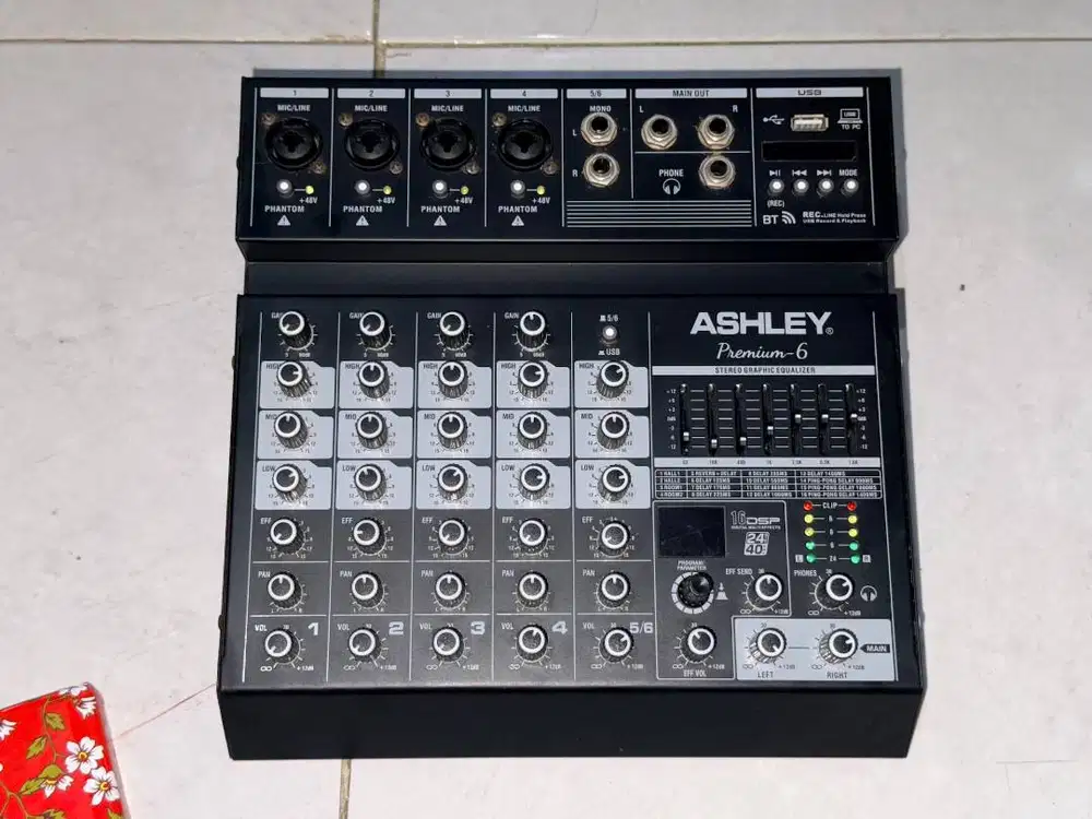 MIXER AUDIO ASHLEY PREMIUM 6 (6 CHANNEL)