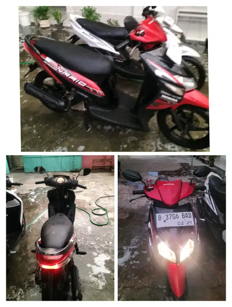 Honda Vario 2009 ss komplit,pajak off,starter dan lampu on,body normal