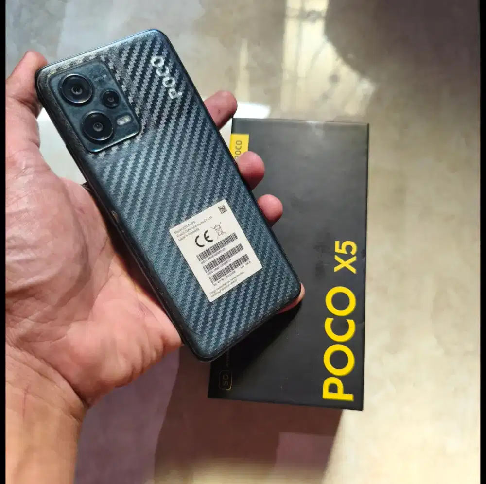 Poco X5 5G 6/128 fullset lecet pemakaian